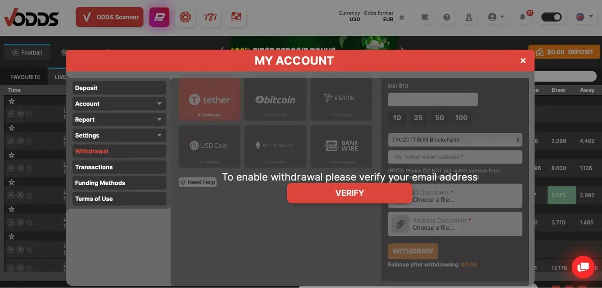VOdds screenshot